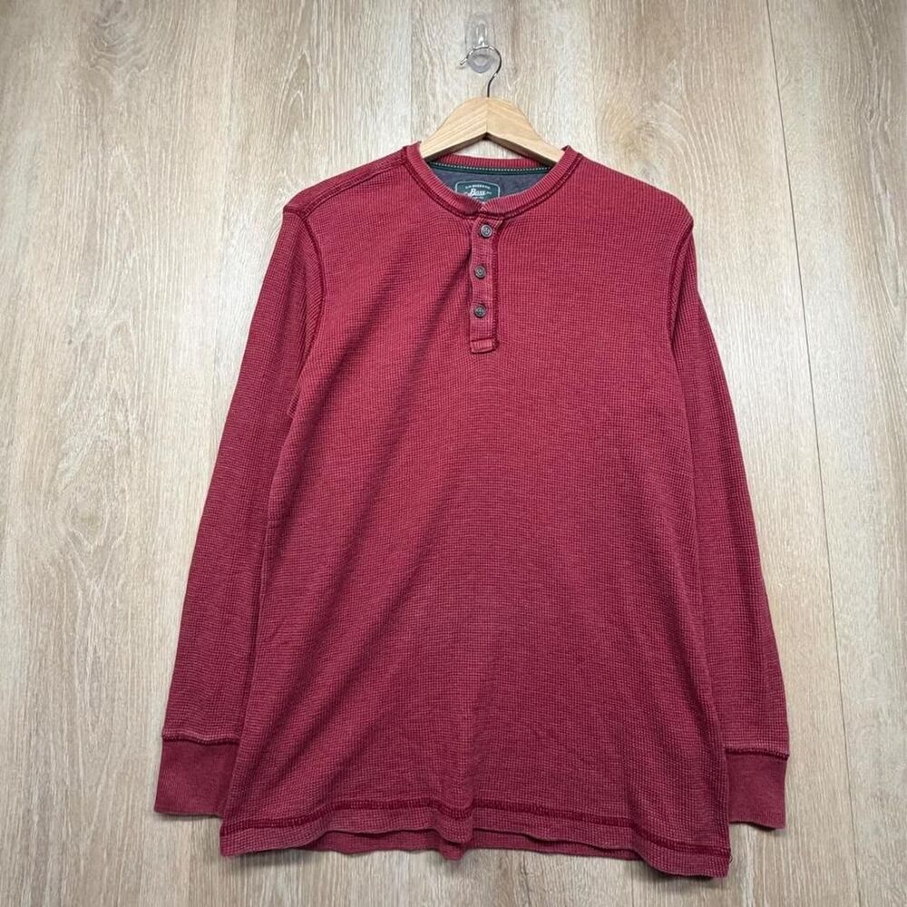 Unbranded Men's Red and Burgundy Shirt